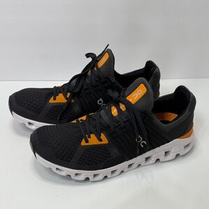 On Running CLOUDSWIFT Men's Shoes in Black and Orange